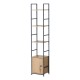 Βιβλιοθήκη Μαύρο 29.1x23.5x144εκ.. Ankor