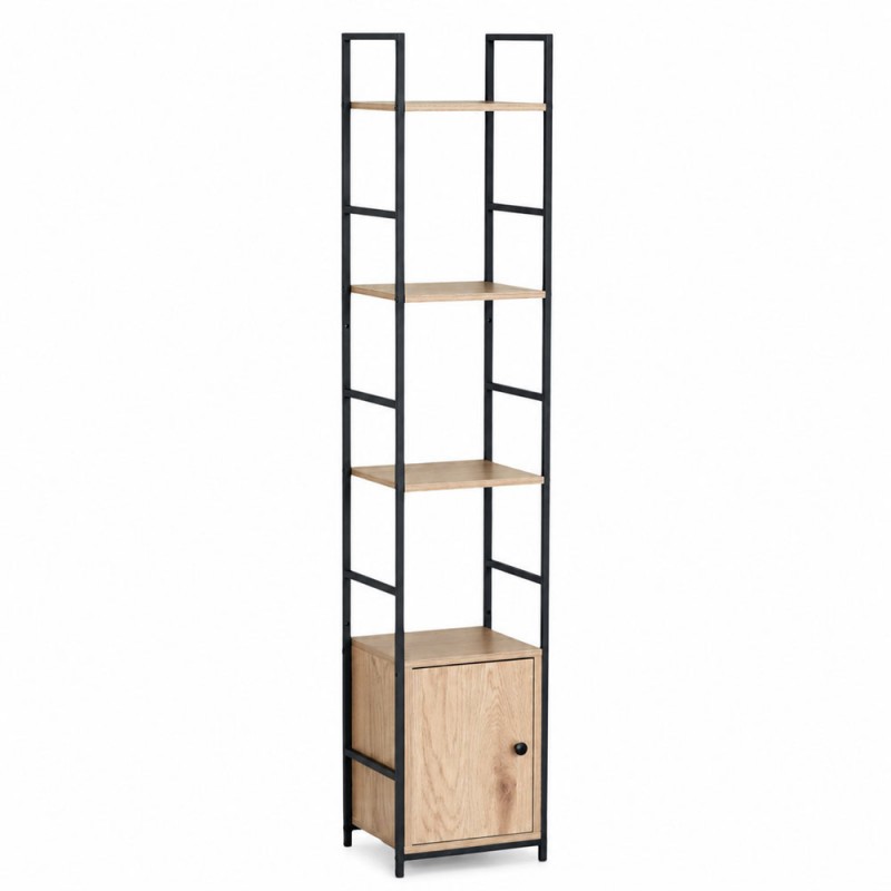 Βιβλιοθήκη Μαύρο 29.1x23.5x144εκ.. Ankor