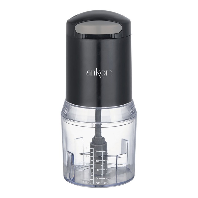 ΠΟΛΥΚΟΦΤΗΣ ANKOR ΜΕ ΔΙΠΛΗ ΛΕΠΙΔΑ 260W ΔΟΧΕΙΟ 500ml ΜΑΥΡΟ ΧΡΩΜΑ ANKOR