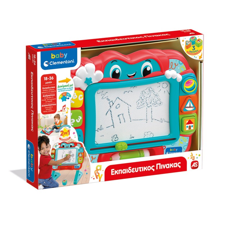 Baby Clementoni Βρεφικό Παιχνίδι Εκπαιδευτικός Πίνακας Για 18-36 Μηνών As Company