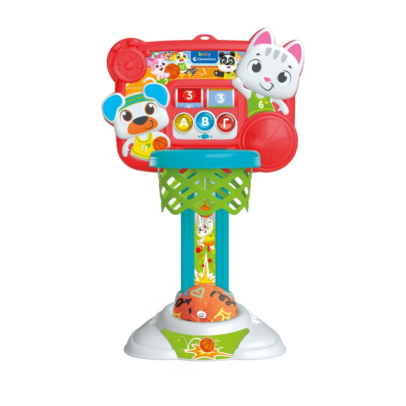 Baby Clementoni Βρεφικό Εκπαιδευτικό Παιχνίδι Μπασκετάκιας Με Μπάλα Για 18+ Μηνών As Company