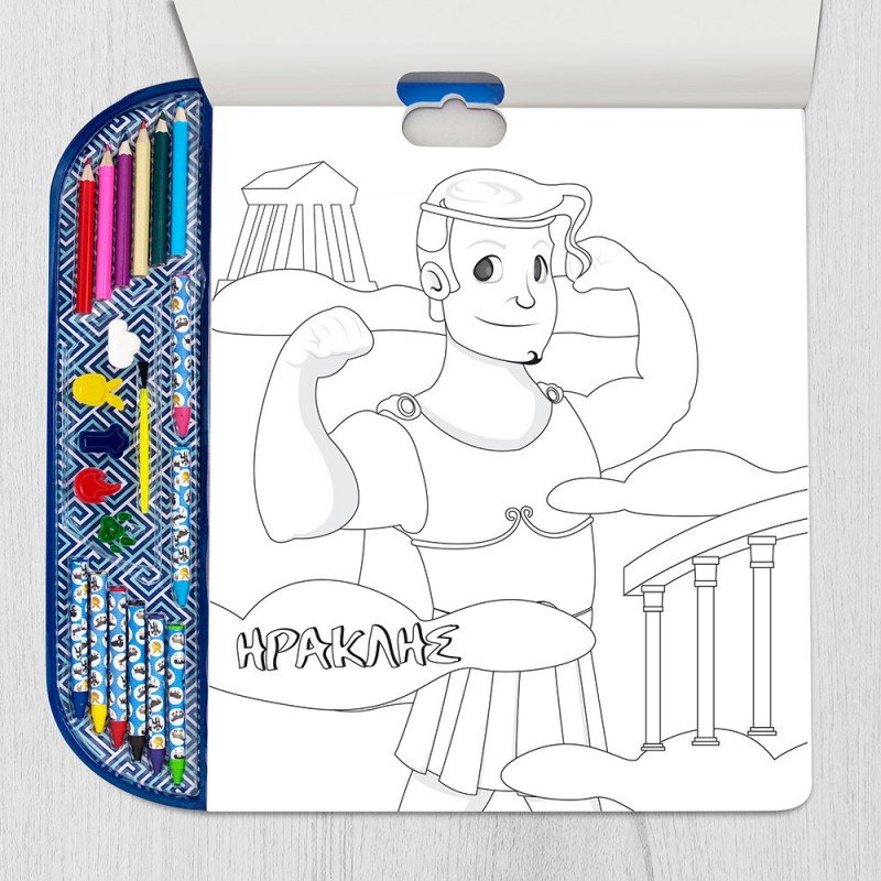 Ζωγραφικής Σετ Επιτραπέζιο  Giga Block 6 σε 1 Ελληνική Μυθολογία