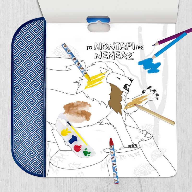 Ζωγραφικής Σετ Επιτραπέζιο  Giga Block 6 σε 1 Ελληνική Μυθολογία