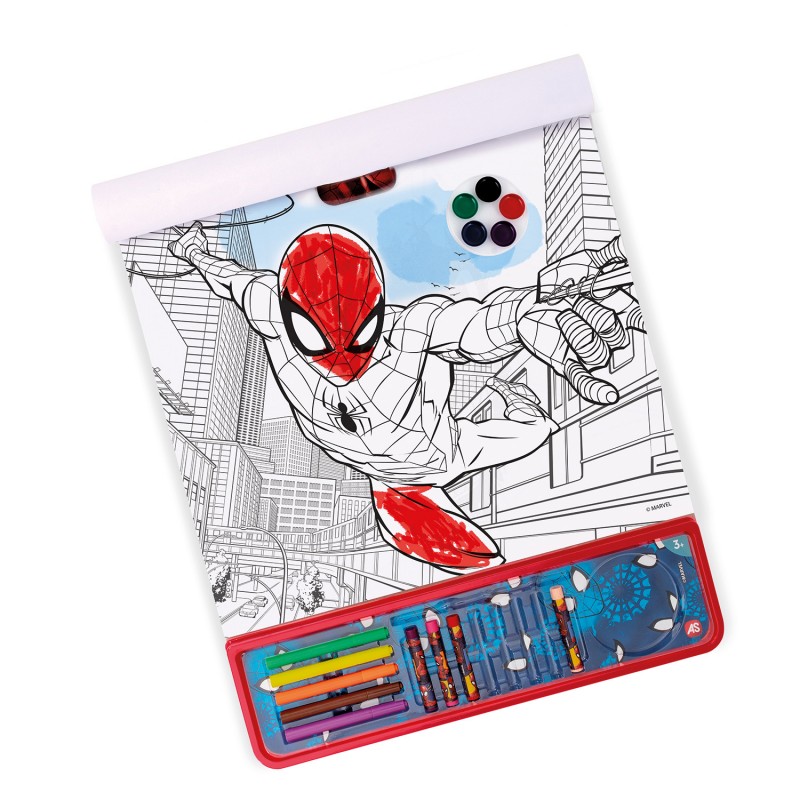 Σετ Ζωγραφικής Marvel Spiderman 5 Σε 1 Για 3+ Χρονών Giga Block As Company