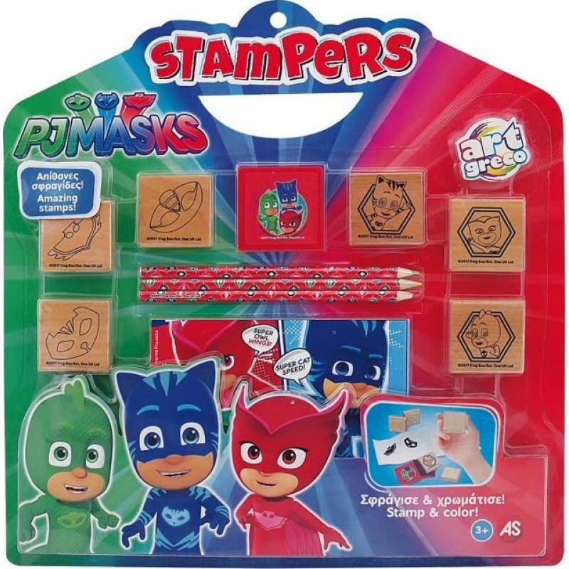 Σετ Σφραγίδες Stampers PJ Masks