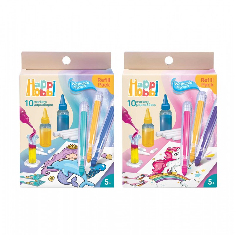HappiHobbi Refill Pack για Εργαστήριο Μαρκαδόρων Για 5+ Χρονών As Company