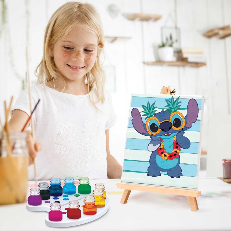 HappiHobbi Εργαστήριο Ζωγραφικής Disney Stitch Χρώματα Ακουαρέλας Για 7+ Χρονών As Company