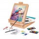 HappiHobbi Εργαστήριο Ζωγραφικής 5 Σε 1 Mε Ξύλινο Βαλιτσάκι-Καβαλέτο Για 9+ Χρονών As Company