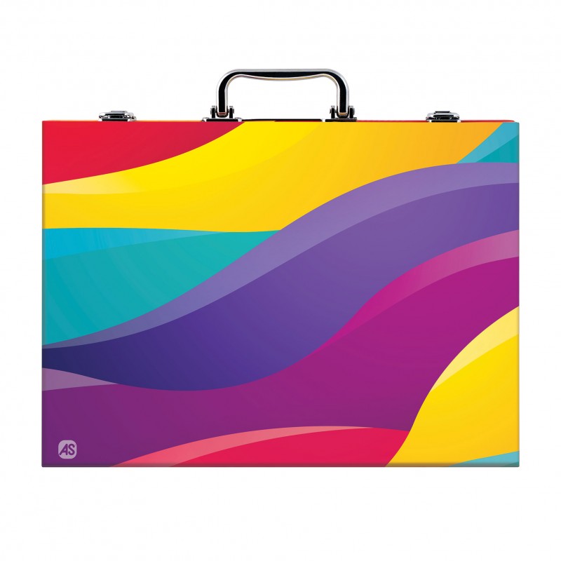 Κασετίνα Ζωγραφικής Ξύλινη Deluxe Rainbow Με 100 Αξεσουάρ Για 3+ Χρονών As Company