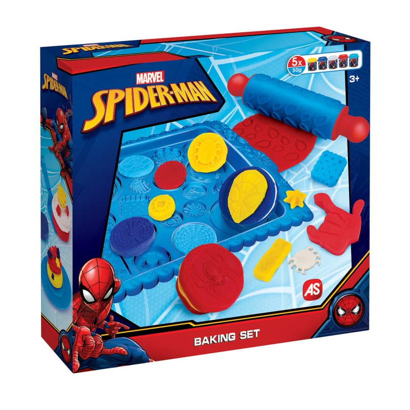 AS Πλαστελίνη Marvel Spiderman Baking Set Για 3+ Χρονών As Company