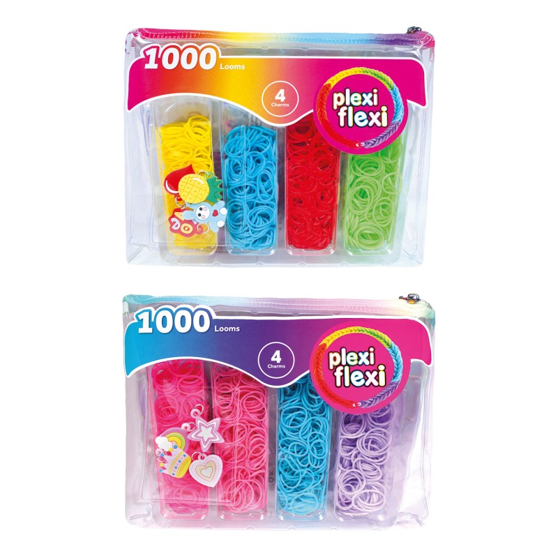 Plexi Flexi Τσαντάκι Με 1000 Λαστιχάκια & 4 Αξεσουάρ Για 5+ As Company