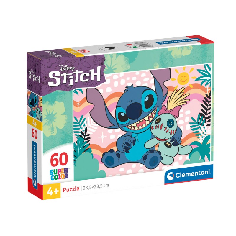 Clementoni Παιδικό Παζλ Super Color Disney Stitch 60 Τμχ As Company