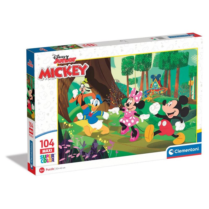 Clementoni Παιδικό Παζλ Maxi Supercolor Disney Mickey And Friends 104Τμχ