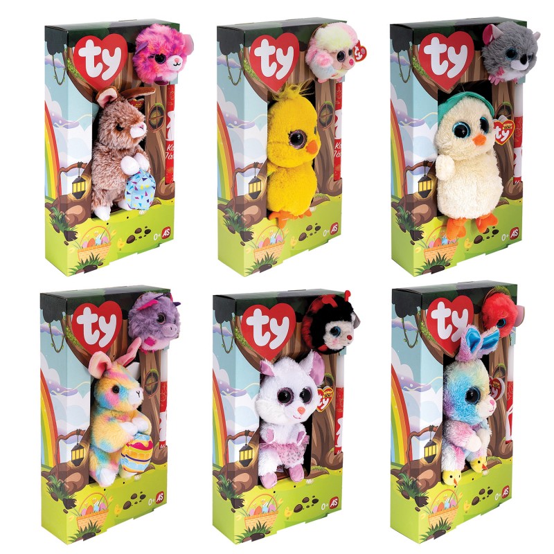Λαμπάδα TY Beanie Boos 15εκ & Χνουδωτό Beanie Balls As Company