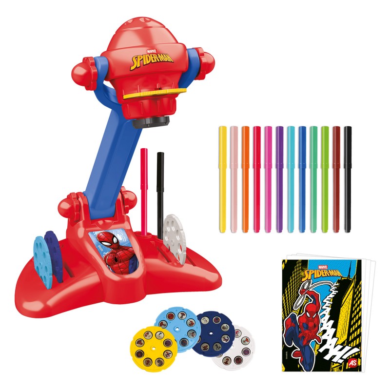 Λαμπάδα AS Προτζέκτορας Ζωγραφικής Marvel Spiderman Για 4+ Χρονών As Company