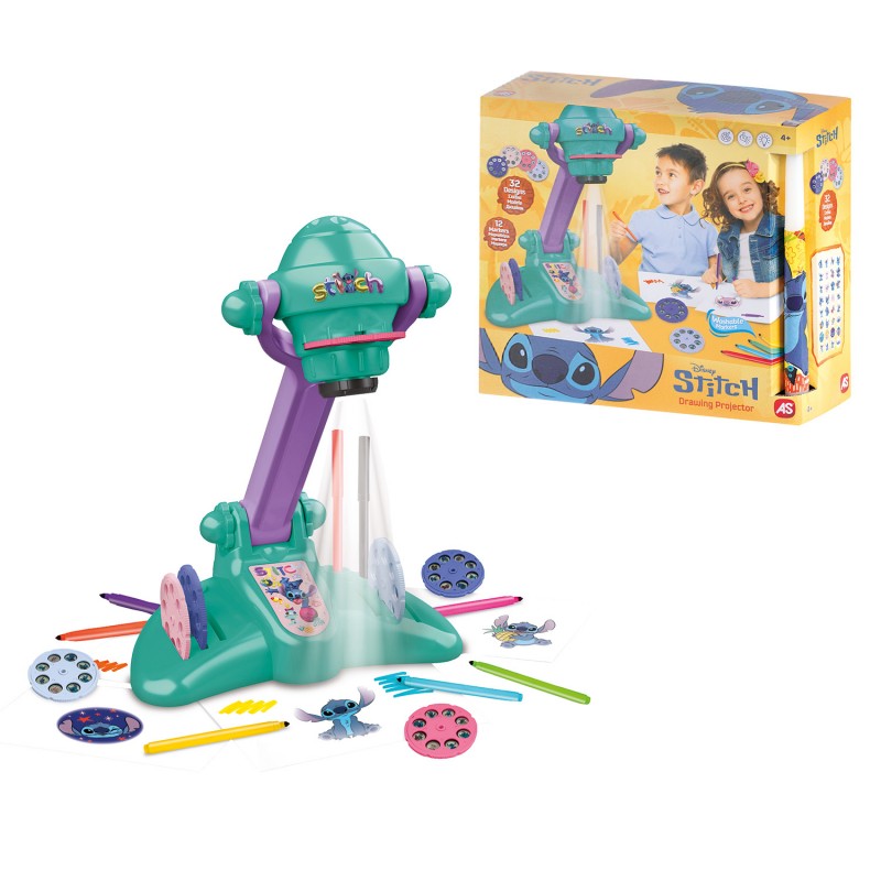 Λαμπάδα AS Προτζέκτορας Ζωγραφικής Disney Stitch Για 3+ Χρονών