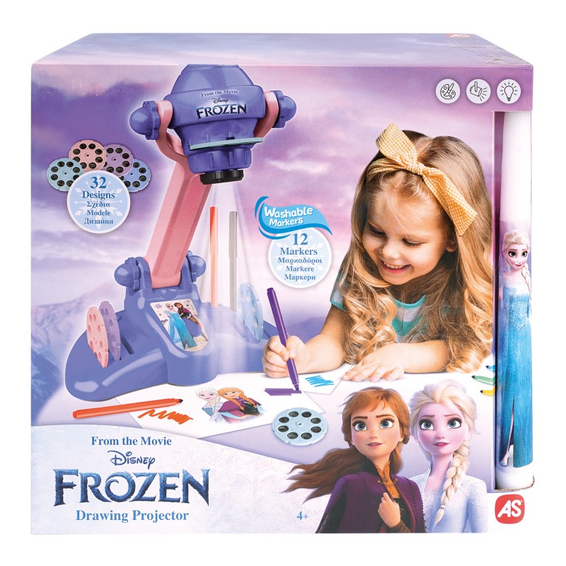 Λαμπάδα AS Προτζέκτορας Ζωγραφικής Disney Frozen Για 4+ Χρονών As Company