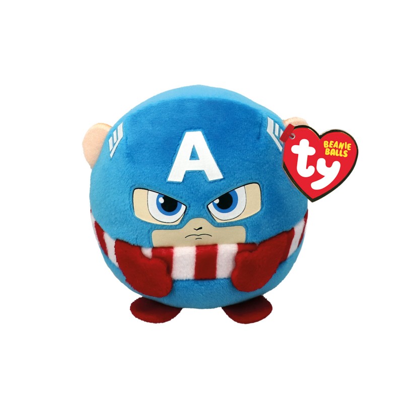 TY Beanie Balls Χνουδωτό Marvel Captain America As Company