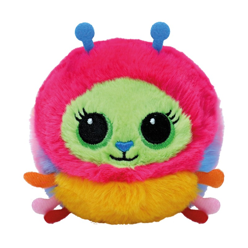 TY Beanie Bouncers Crystal Χνουδωτό Μπαλάκι που Αναπηδάει Κάμπια Ροζ As Company