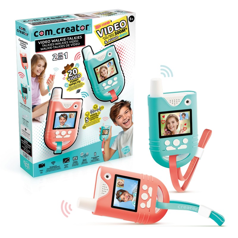 Com Creator Σετ 2 Walkie - Talkie  με Video Creator Για 6+ Χρονών As Company
