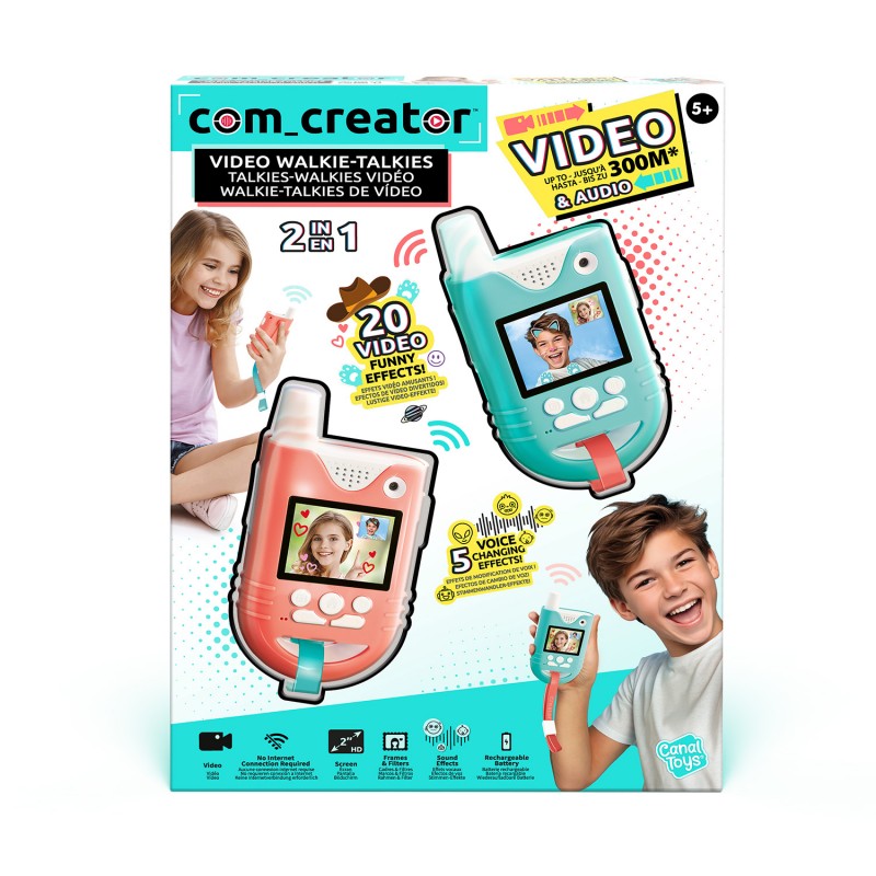 Com Creator Σετ 2 Walkie - Talkie  με Video Creator Για 6+ Χρονών As Company