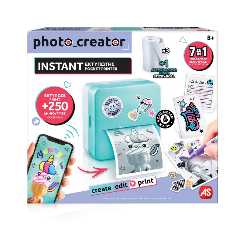 Photo Creator Instant Φορητός Εκτυπωτής Για Ηλικίες 8+ As Company