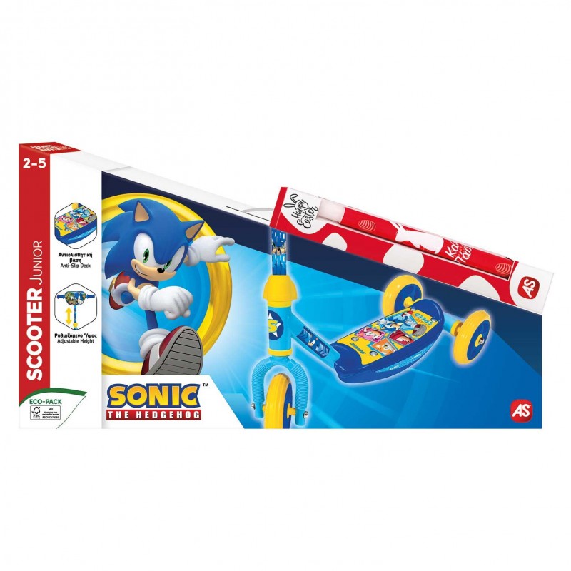 Λαμπάδα AS Παιδικό Scooter Με 3 Ρόδες Sonic Για 2-5 Χρονών As Company