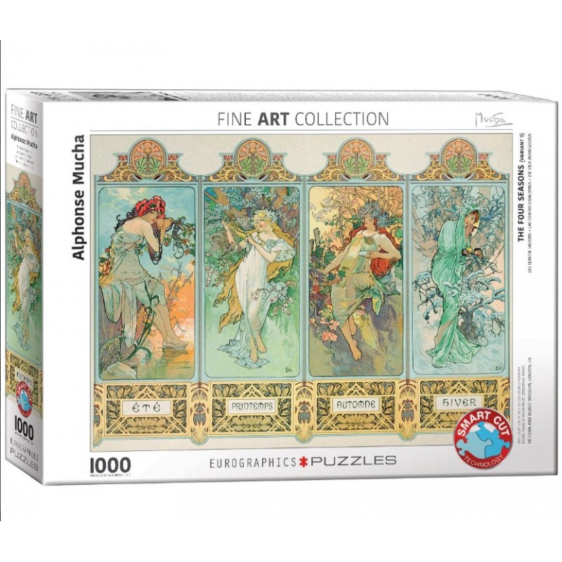 Puzzle 1000 Τεμάχια The Four Seasons (Variant 3) by Alphonse Maria Mucha EuroGraphics