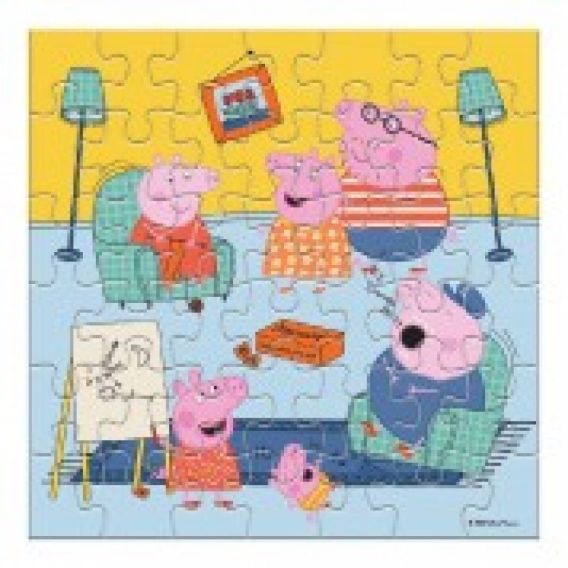 Παζλ Χρωματισμού 2 Όψεων Peppa Pig Luna 42Τεμ