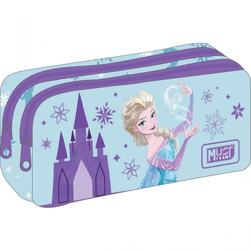 Κασετίνα Frozen Βαρελάκι 2 Θήκες Γαλάζια Must 