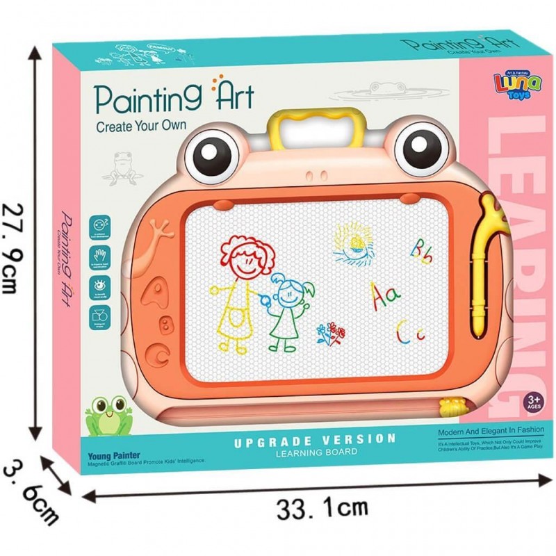 Πίνακας Μαγικός Επιδαπέδιος Πορτοκαλί 33.1x3.6x27.9Εκ Luna 