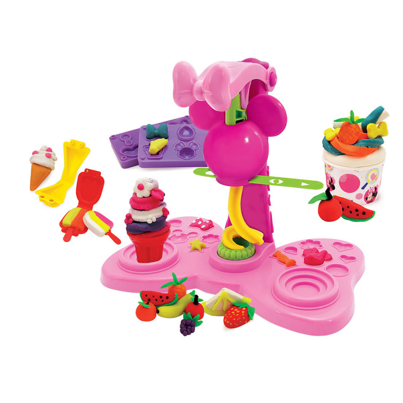 Παγωτοπλαστελίνια Minnie Με 2 Βαζάκια  Καπάκια Καλουπάκια Και 4 Ράβδους 308gr