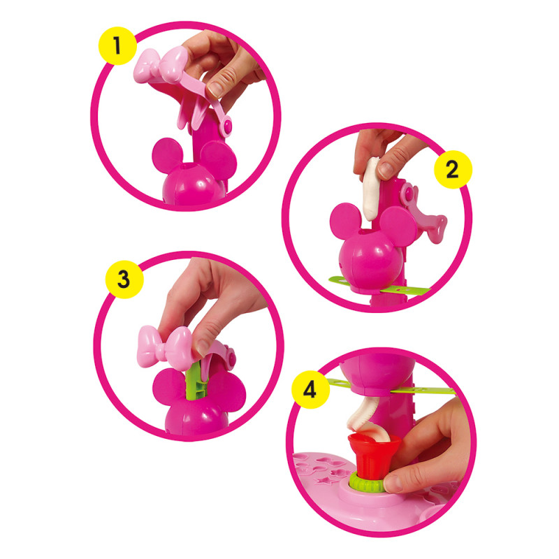 Παγωτοπλαστελίνια Minnie Με 2 Βαζάκια  Καπάκια Καλουπάκια Και 4 Ράβδους 308gr