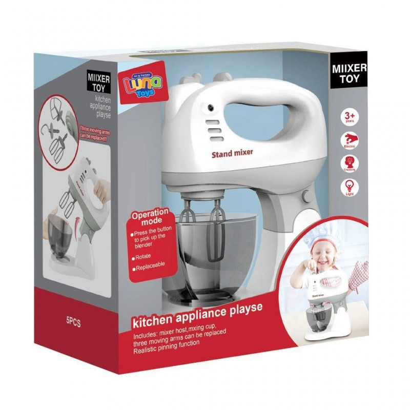 Μίξερ Σετ 5Τμχ Με Ήxo & Φως 18x9.5x20Εκ Luna Diakakis