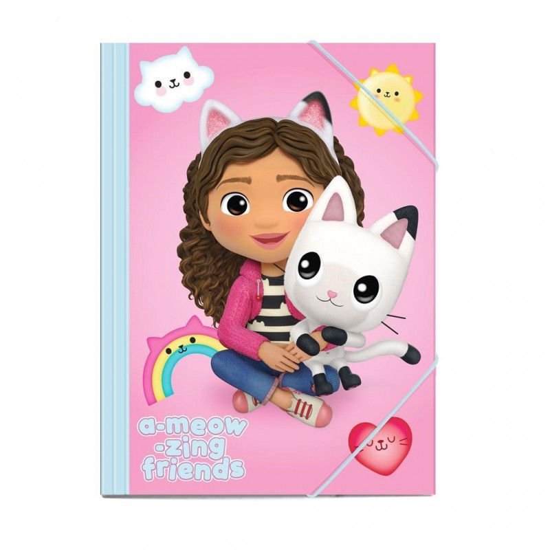Φάκελος Με Λάστιχο 25x35εκ Gabby's Dollhouse A-Meow-Zing Friends Diakakis