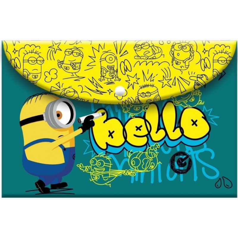 Φάκελος Κουμπί Α4 Minions Diakakis