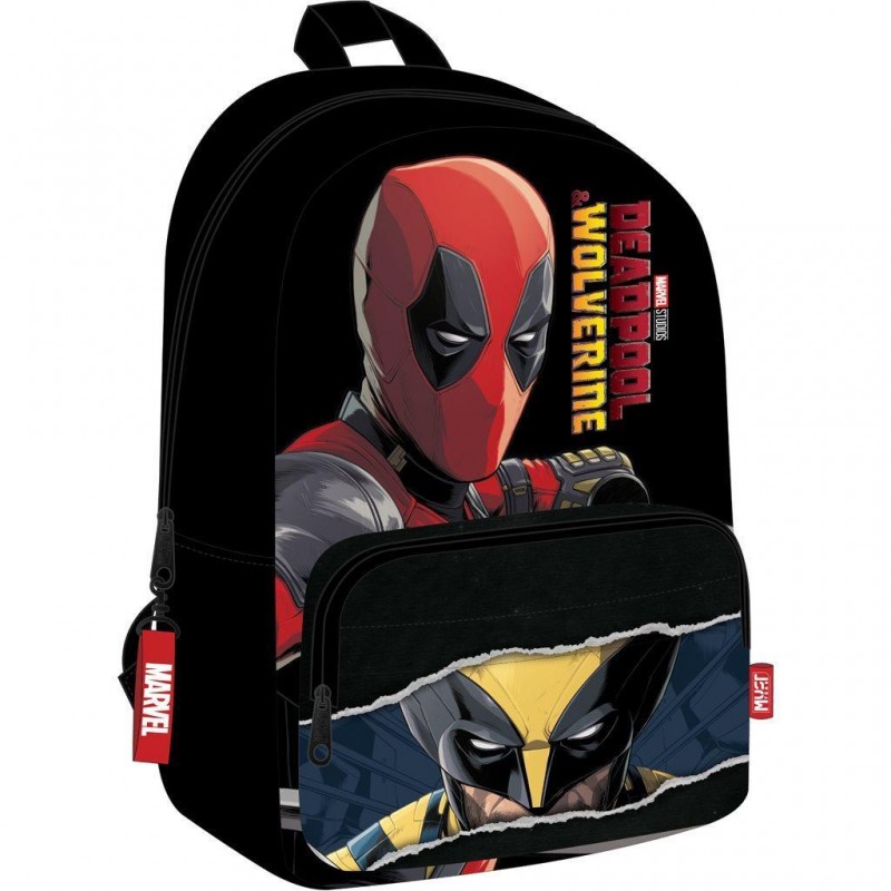 Σχολική Τσάντα Πλάτης Deadpool &Wolverine Μαύρη 29x17x41Εκ Must 