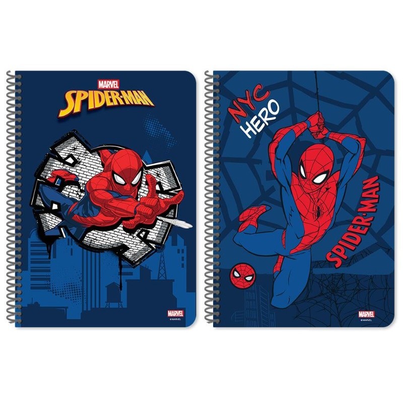 Τετράδιo Σπιράλ 17Χ25Εκ 2 Θέματα 60Φ Spiderman Diakakis