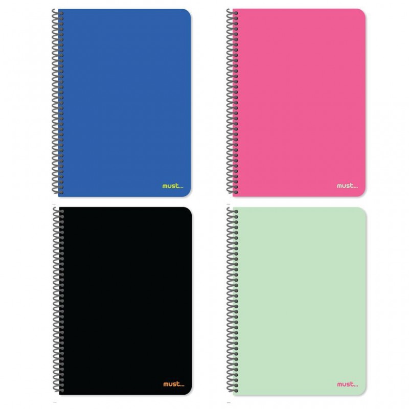 Τετράδιο Σπιράλ A4 2Θ 60Φ Monochrome 2 Must