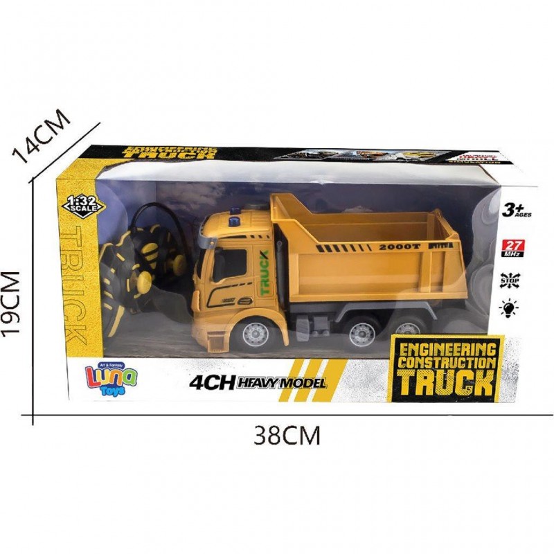 Τηλεκατευθυνόμενο Φορτηγό Με Φως 38x19x14Εκ Luna Diakakis