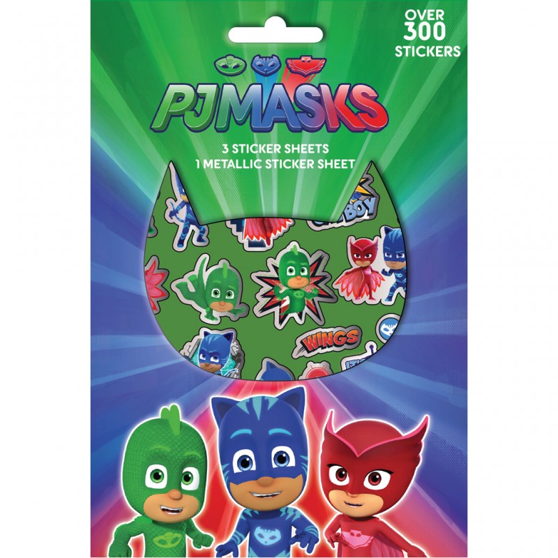 Αυτοκόλλητα PJ Masks Μπλοκ 300Τμχ 14,5x21,5Εκ