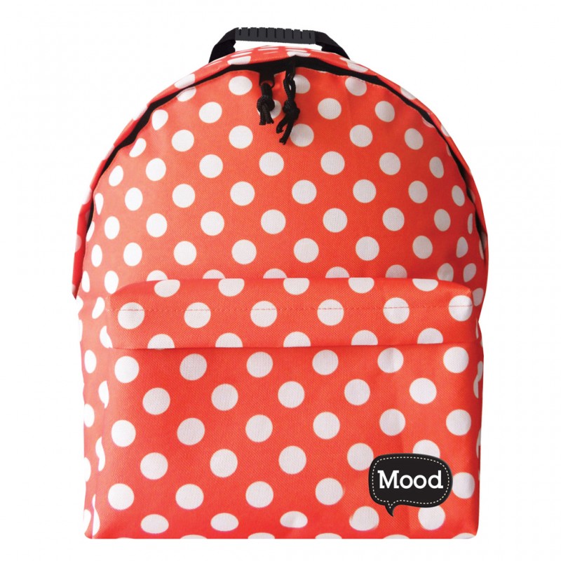 Τσάντα Πλάτης Εφηβική Mood Sigma Πουά με 2 Θήκες 30x15x40εκ