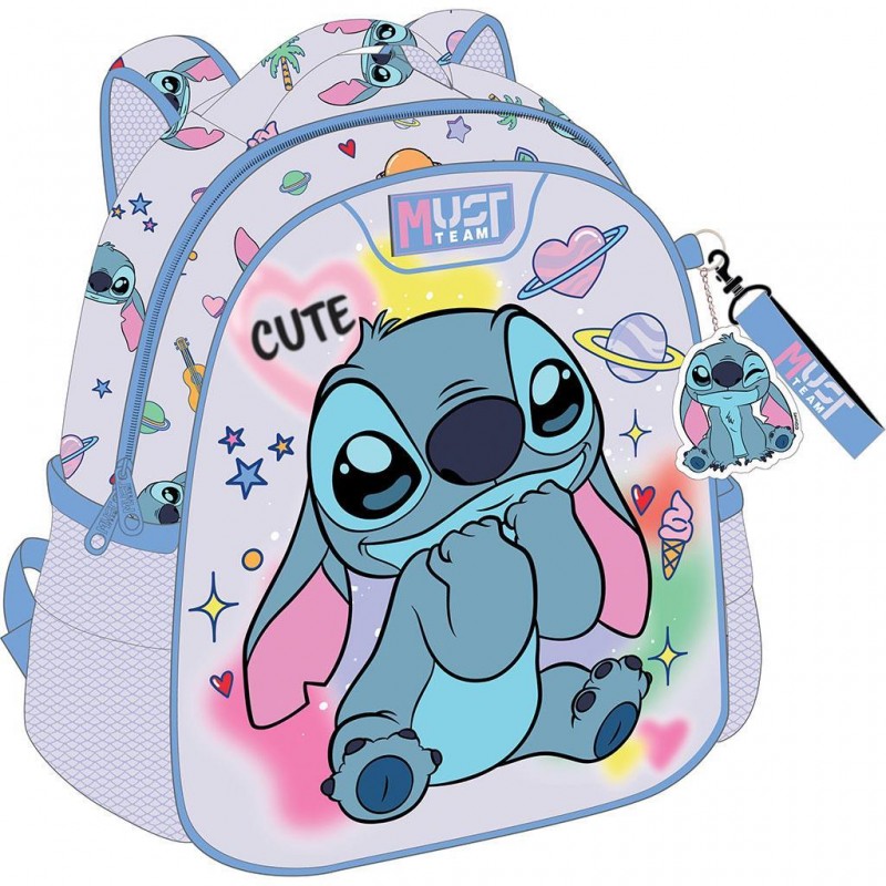 Σχολική Τσάντα Πλάτης Νηπιαγωγείου Stitch 1 27x10x31Εκ Must Team