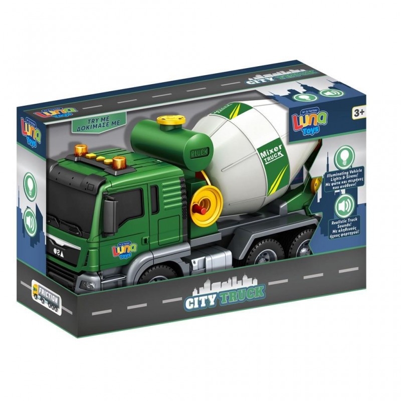 Μπετονιέρα Friction 1:10 Με Ήχο & Φως 37x14x21Εκ Luna Diakakis