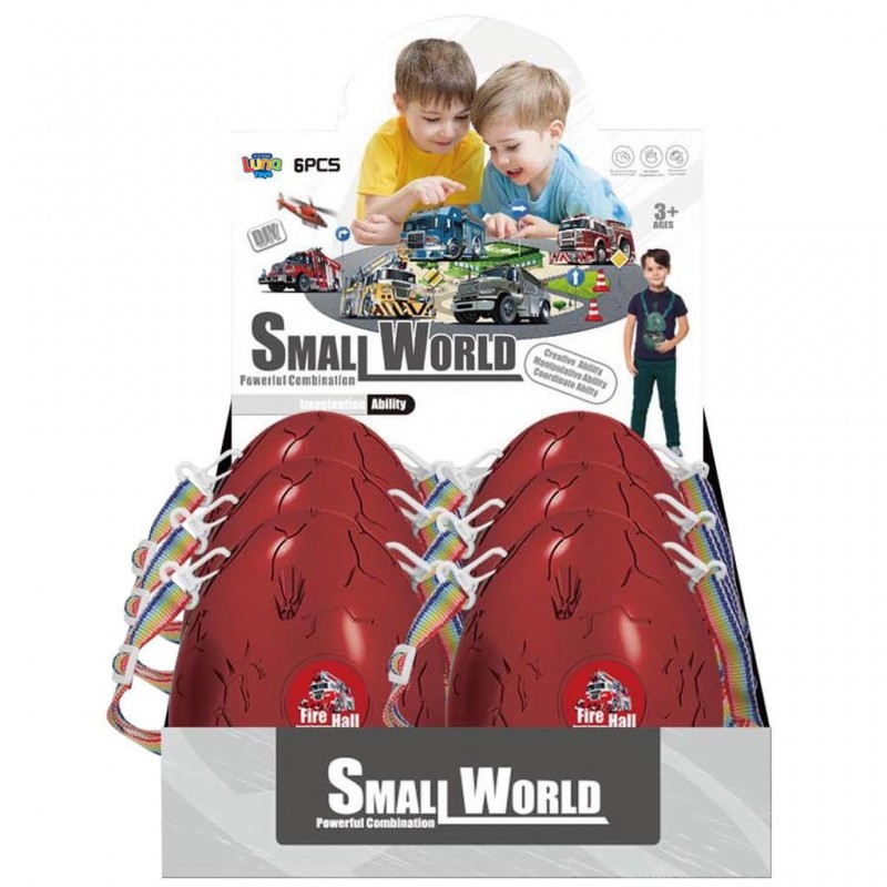 Αυγό Με Πυροσβεστικά Οχήματα 17x12.5Cm Luna Diakakis