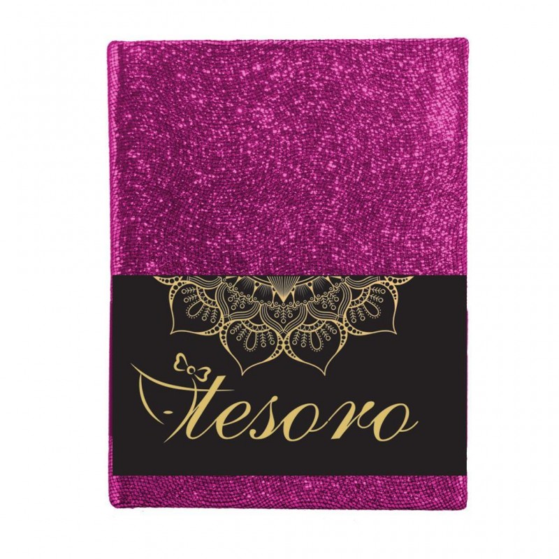 Σημειωματάριο Flexi 10.5x14Εκ 96Φ 6Χρ Glitter Tesoro
