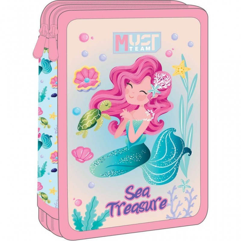 Κασετίνα Διπλή Γεμάτη Sea Treasure 15x5x21Εκ Team Must