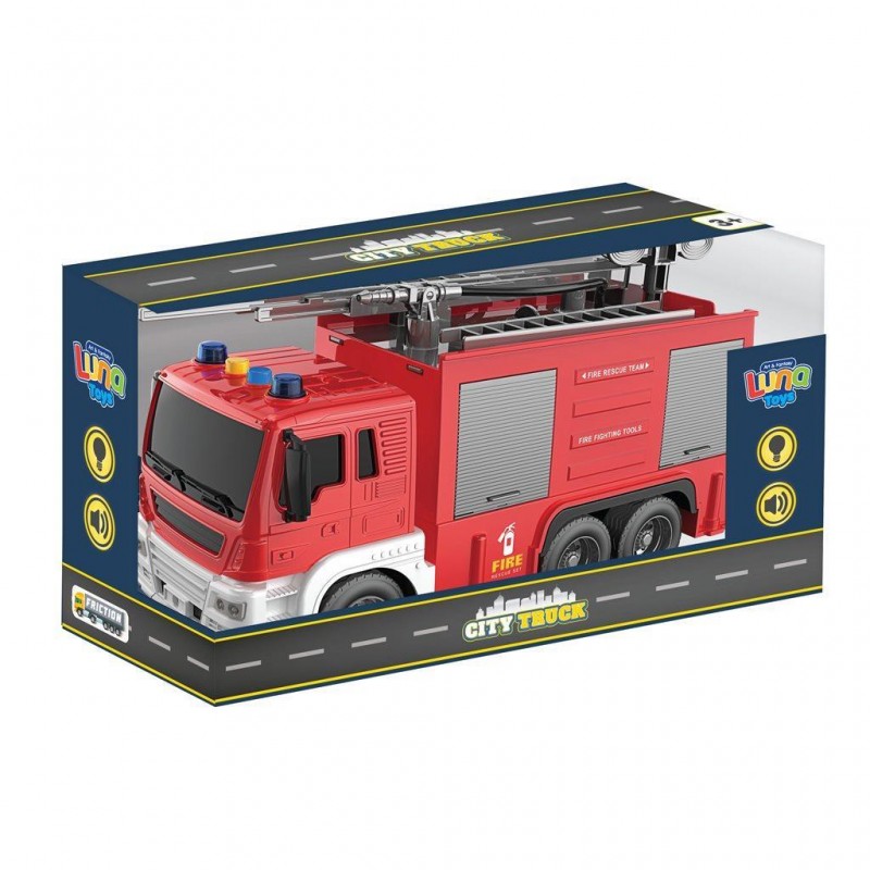 Πυροσβεστικό Όχημα Friction 1:16 Με Ήχο Και Φως Luna Diakakis