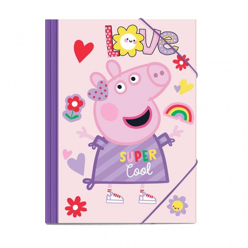 Φάκελος Με Λάστιχο 25x35εκ Peppa Pig Diakakis  