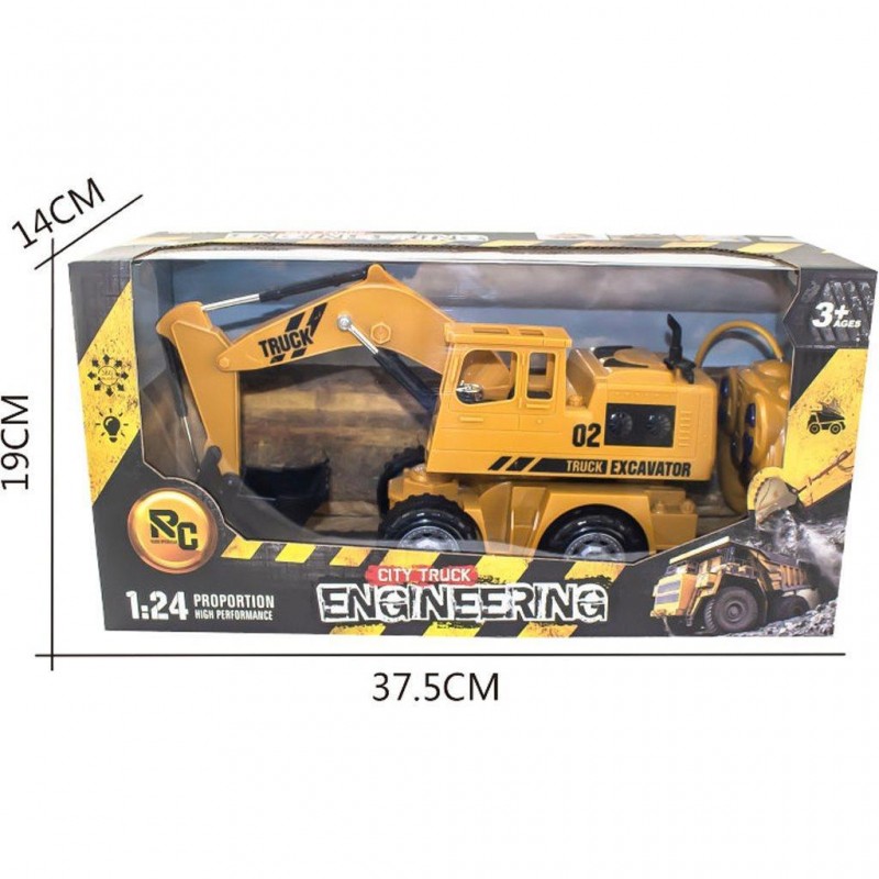 Τηλεκατευθυνόμενο Εκσκαφέας Με Φως 27Mhz 37.5x14x19Εκ Luna Diakakis